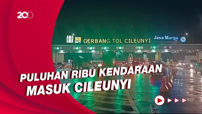 Arus Balik di GT Cileunyi, Kendaraan yang Melintas Menurun