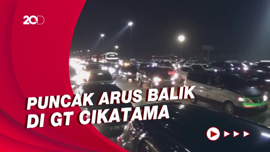 1 Juta Lebih Kendaraan di Gerbang Tol Cikatama Menuju Jabodetabek