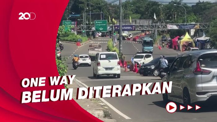 Hari Terakhir Libur Lebaran, Arus Lalu Lintas di Simpang Gadog Lancar