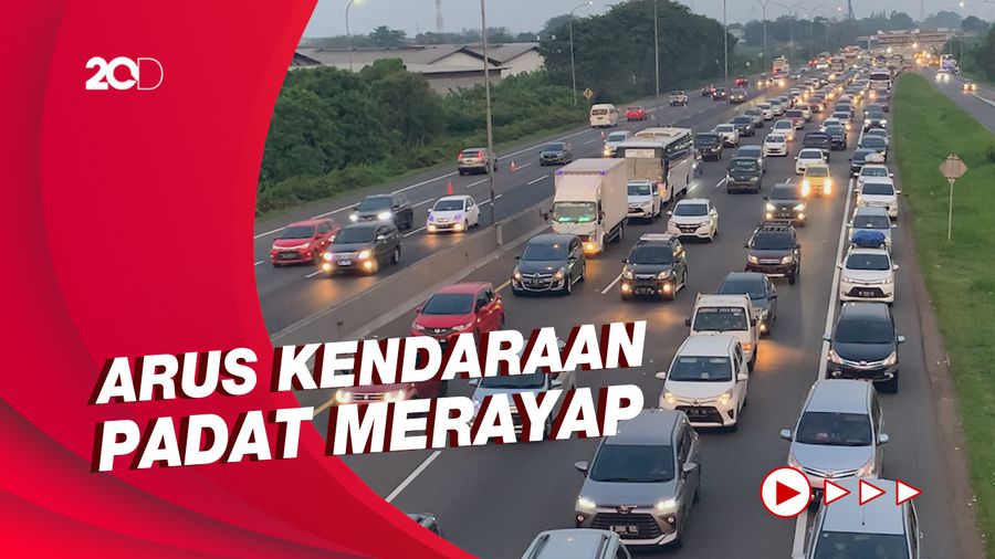 Melihat Situasi Puncak Arus Balik di Tol Jakarta-Cikampek