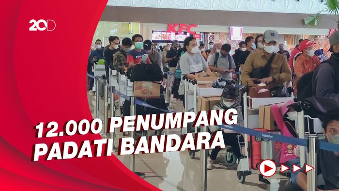 Puncak Arus Balik di Yogyakarta, 12.000 Penumpang Padati YIA