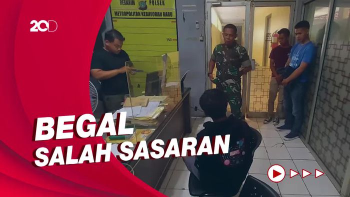 Tampang Salah Satu Begal yang Diamankan TNI di Kebayoran Baru