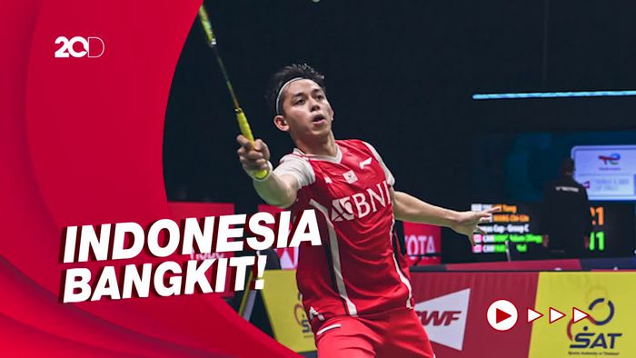 Keren! Tim Thomas Cup RI Pecundangi Singapura dengan Skor 4-1