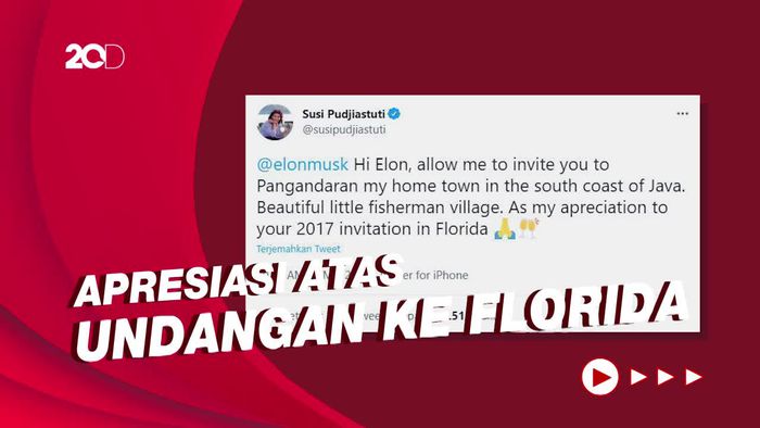 Dear Elon Musk, Diundang Susi Pudjiastuti ke Pangandaran Nih...