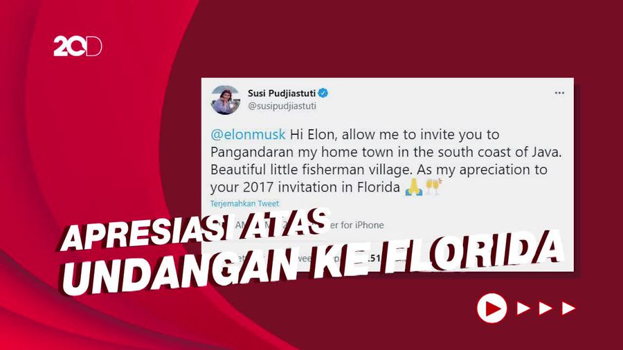 Dear Elon Musk, Diundang Susi Pudjiastuti ke Pangandaran Nih...