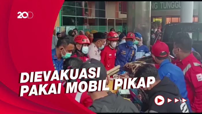 Proses Evakuasi Pria 275 Kg di Malang yang Anjlok Bersama Lift