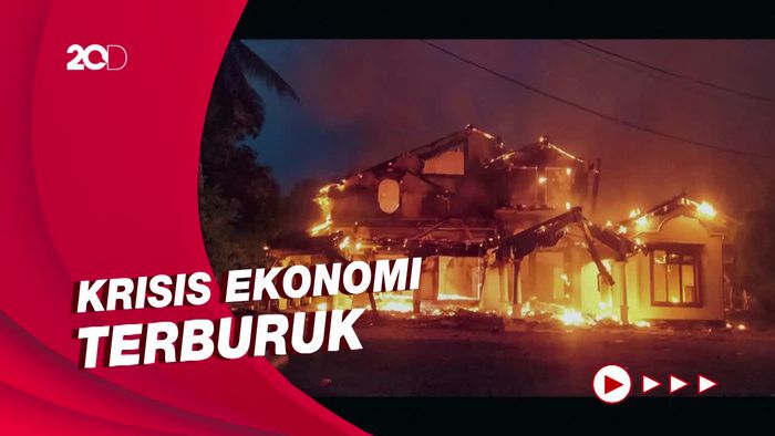 Kerusuhan di Sri Lanka, Rumah Pejabat Negara Dibakar  