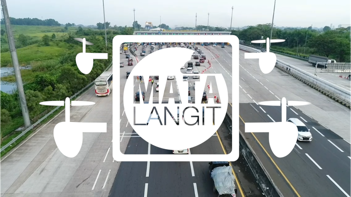 Melihat dari Udara Suasana di Gerbang Tol Cikampek Pagi Ini