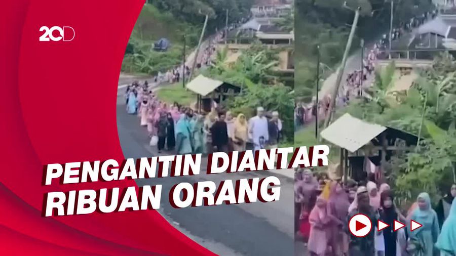 Heboh 3.000 Orang Antar Nikah di Majalengka, Ini Jawaban Pengantin