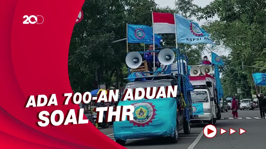 Buruh Demo di Gedung Sate, Tuntut Pembayaran THR
