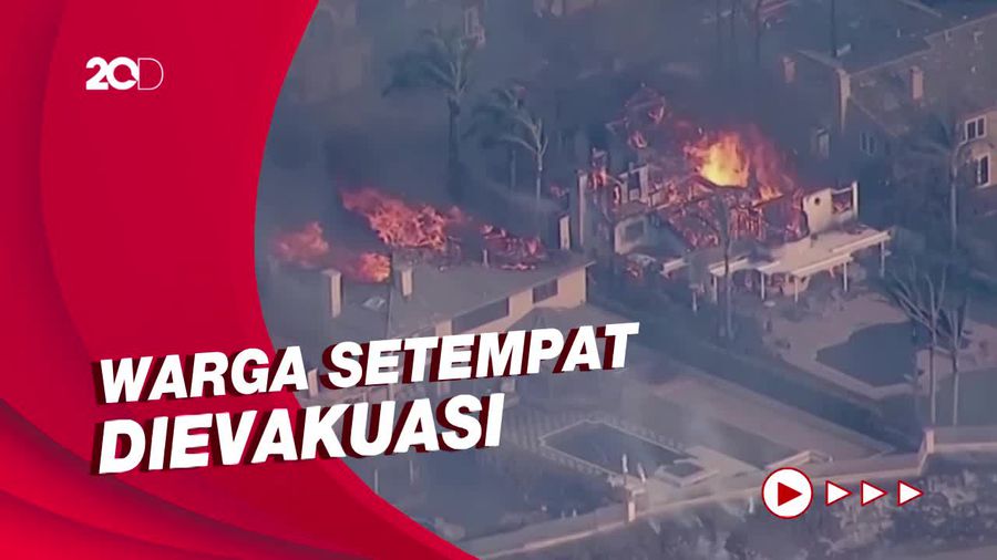 Puluhan Rumah Elit California Habis Dilahap Kebakaran Hutan