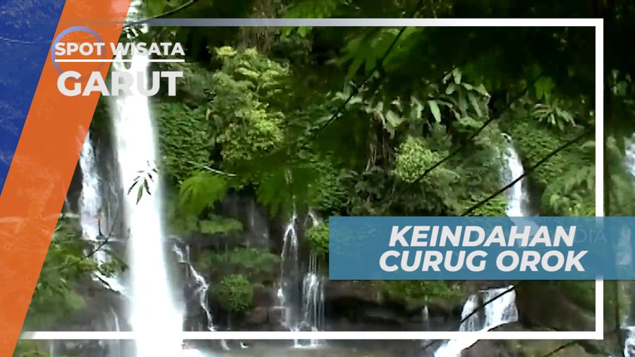 Panorama Indah Curug Orok di Kaki Gunung Papandayan, GArut