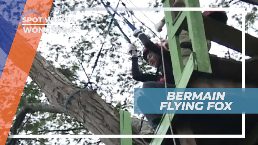 Meluncur Seru di Flying Fox, Wonosobo