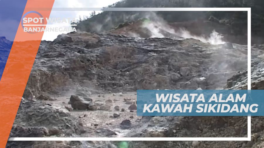 Uap Panas dari Kawah Sikidang, Banjarnegara