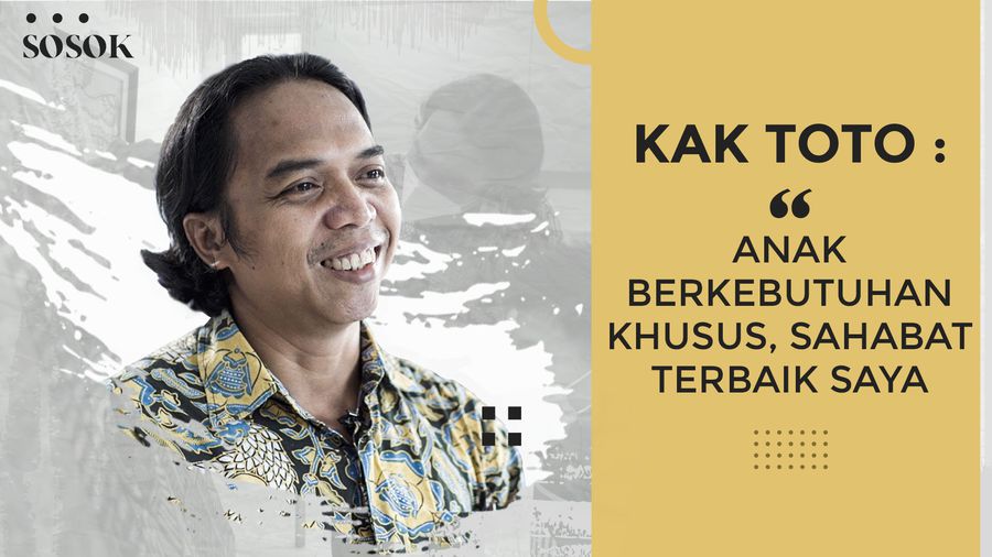 Kisah kak Toto, Terangi Jalan Anak Autis Dengan Lukisan