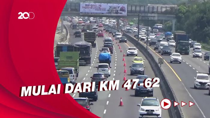 Tol Jakarta-Cikampek Padat, Polisi Berlakukan Rekayasa Lalin