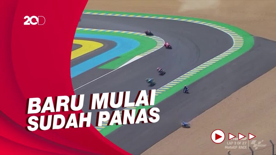 Chaos di Lap-lap Awal MotoGP Prancis