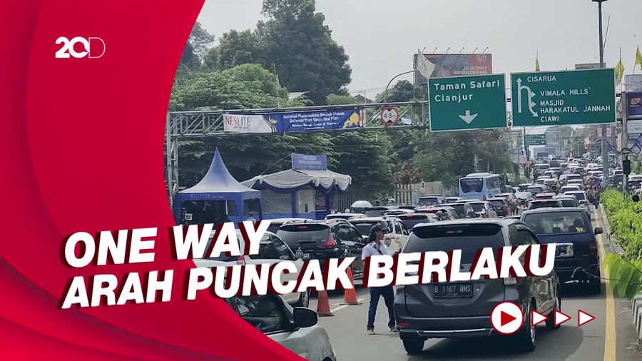 Begini Macetnya Lalin di Simpang Gadog Arah Puncak Pagi Tadi