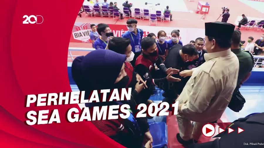 Di Sela Kunker ke Vietnam, Prabowo Semangati Tim Pencak Silat RI