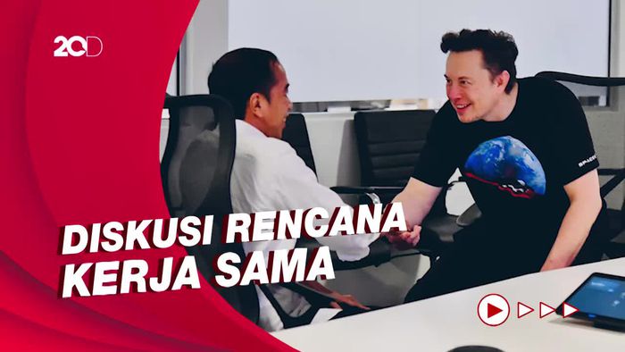 Potret Jokowi Bertemu Elon Musk di Markas SpaceX