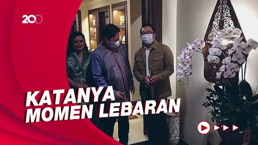 Sambangi Airlangga, Ridwan Kamil Ditanya soal Partai: Semua Memungkinkan