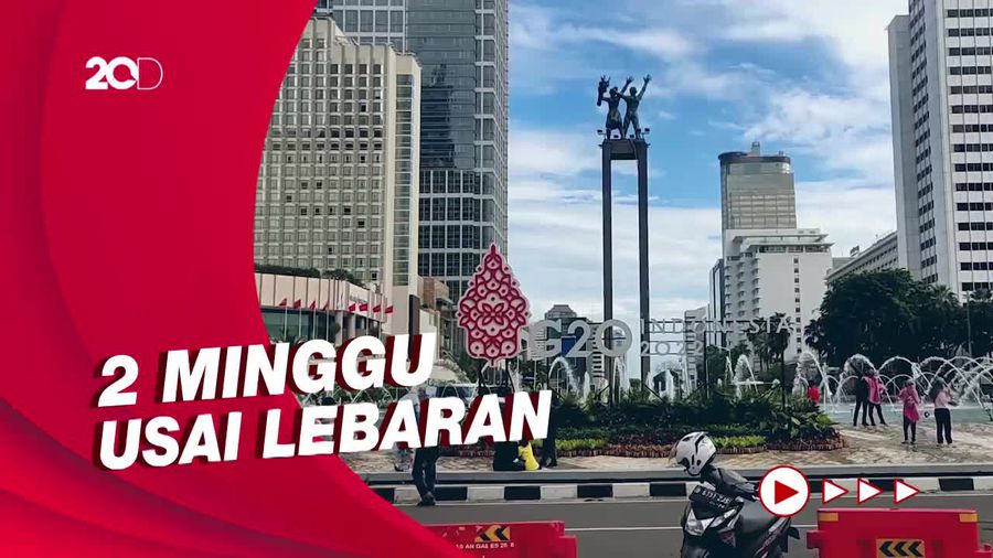 Suasana Minggu Pagi di Bundaran HI, Ramai Kegiatan