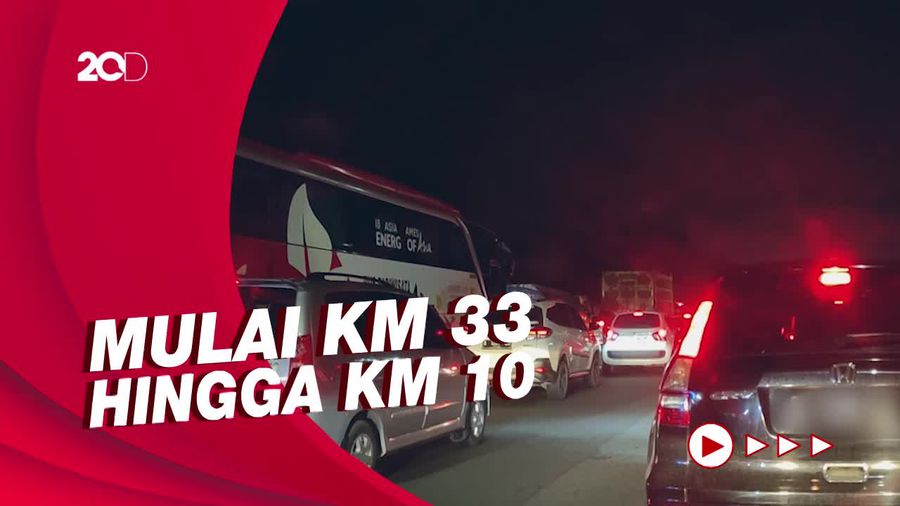 Tol Jagorawi Arah Jakarta Padat-Merayap Malam Ini