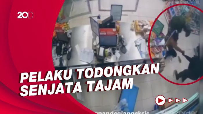 Terekam CCTV! Aksi Perampokan Minimarket di Pandeglang Banten