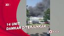 Kebakaran Pabrik di Jababeka Asap Hitam Membubung Tinggi
