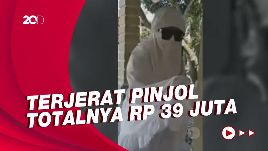 Wanita Berpakaian Serba Putih Minta Sumbangan di Lampung Terlilit Pinjol