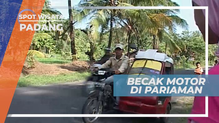 Serunya Berkeliling Kota Dengan Naik Becak Motor, Padang