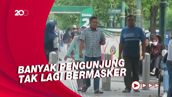 Suasana Malioboro saat Aturan Masker Dilonggarkan, Warga Tetap Kudu Waspada   