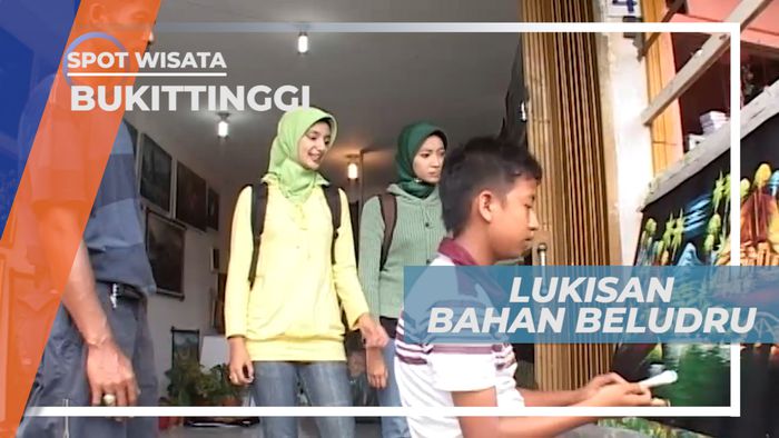 Lukisan Unik dengan Media Beludru, Bukittinggi