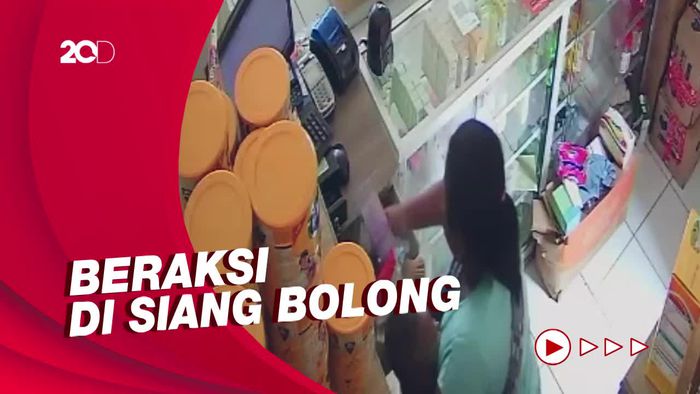 Terekam CCTV! Ibu Gendong Bayi Gondol Rp 2 Juta di Toko Purwakarta