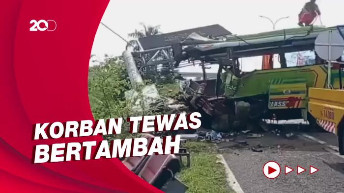 Update Korban Tewas Bus Maut di Mojokerto: Total 15 Orang