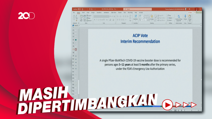 CDC AS Pertimbangkan Booster Pfizer untuk Anak-anak 5-11 Tahun