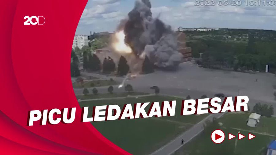 Detik-detik Rudal Rusia Hantam Gedung Budaya di Kharkiv, 7 Tewas