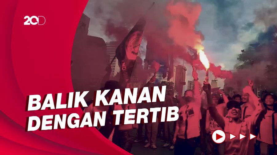 Demo Buruh di Patung Kuda Selesai, Polisi Pastikan Tak Ada Penyusup