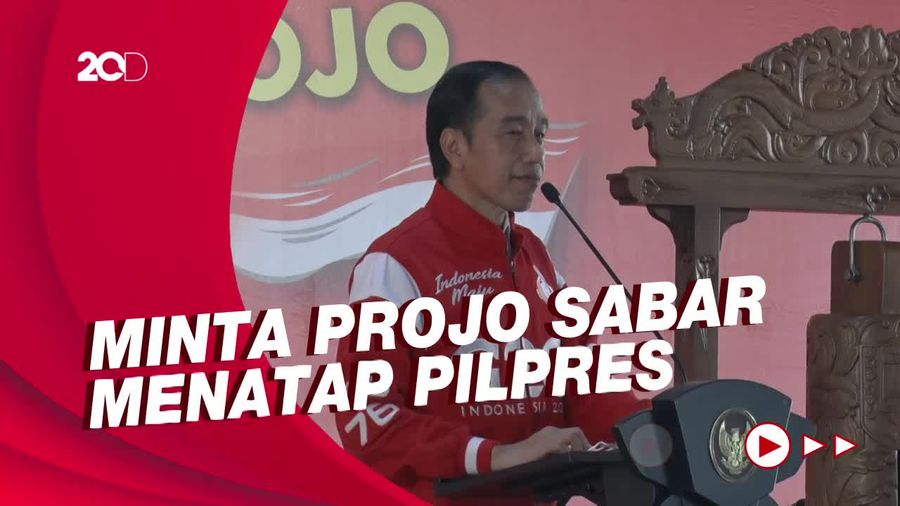 Di Depan Projo, Jokowi Beri Sinyal Dukung Ganjar untuk 2024?