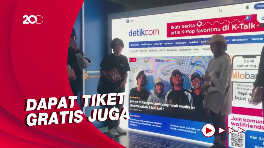 Keseruan Menjadi Viral di Booth detikcom Allo Bank Festival