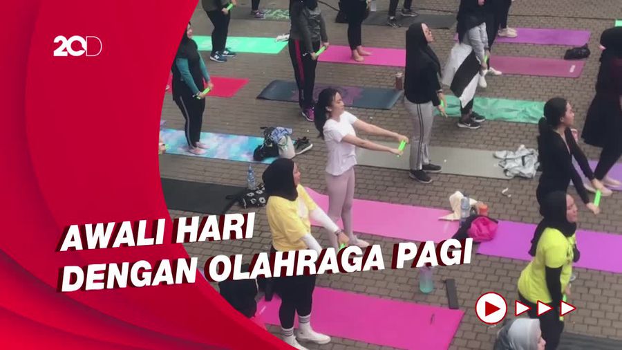 Keseruan Pound Fit Bersama di Allo Bank Festival