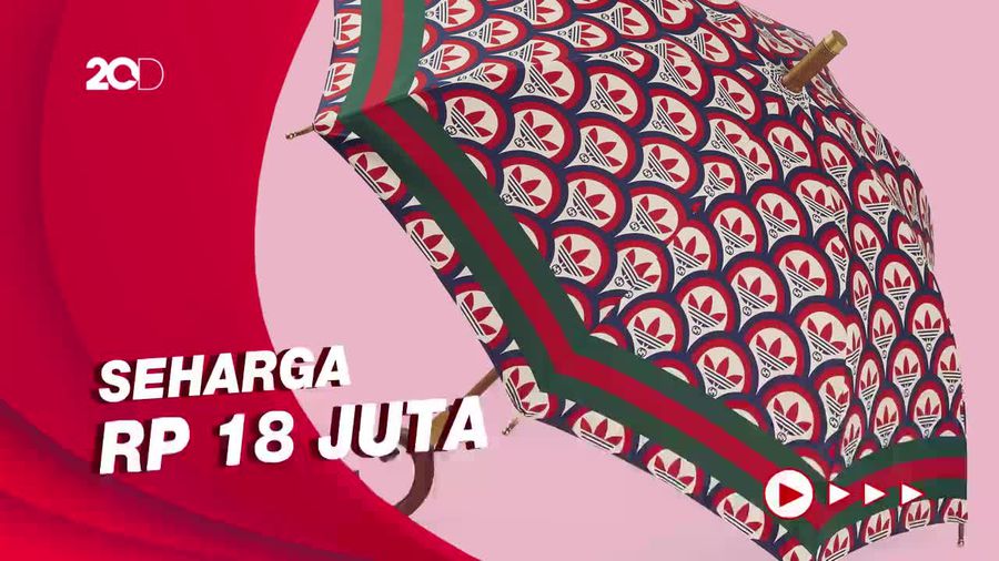 Dijual Fantastis, Payung Adidas Gucci Dikritik karena Tak Tahan Air