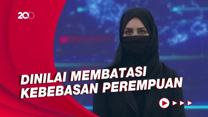 Ikuti Peraturan Taliban, Presenter TV Afghanistan Tampil Memakai Burka
