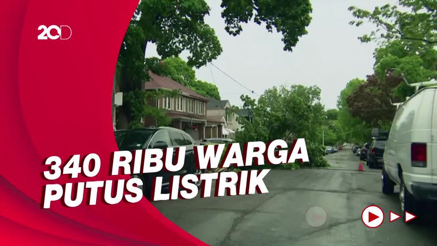 Badai Angin Kencang Terjang Kanada, Warga Tewas Tertimpa Pohon