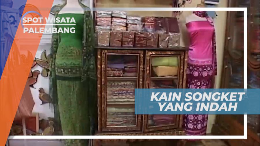 Kain Songket dari Pengrajin Tenun Palembang
