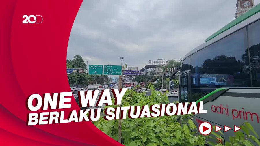 Lalin Arah Puncak Sempat Macet, Polisi Terapkan One Way Pagi Ini