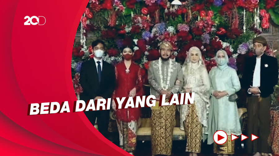 Penampilan Gibran Rakabuming yang Beda di Nikahan Usman-Idayati