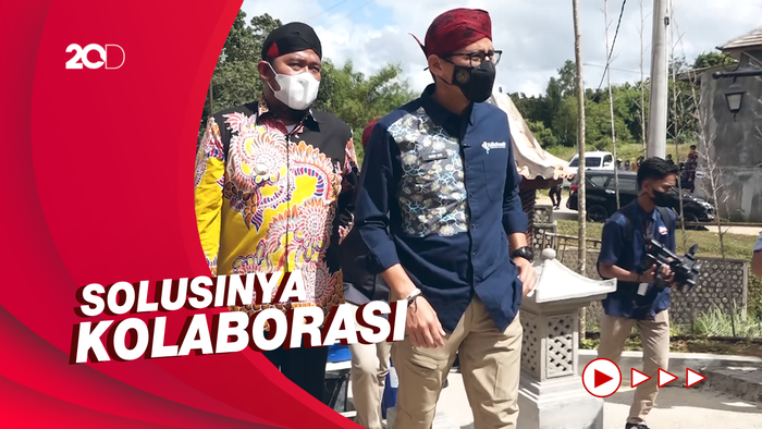 Sandiaga Uno Ingin Kriya-Tarian Topeng Dalang Sumenep Go Internasional