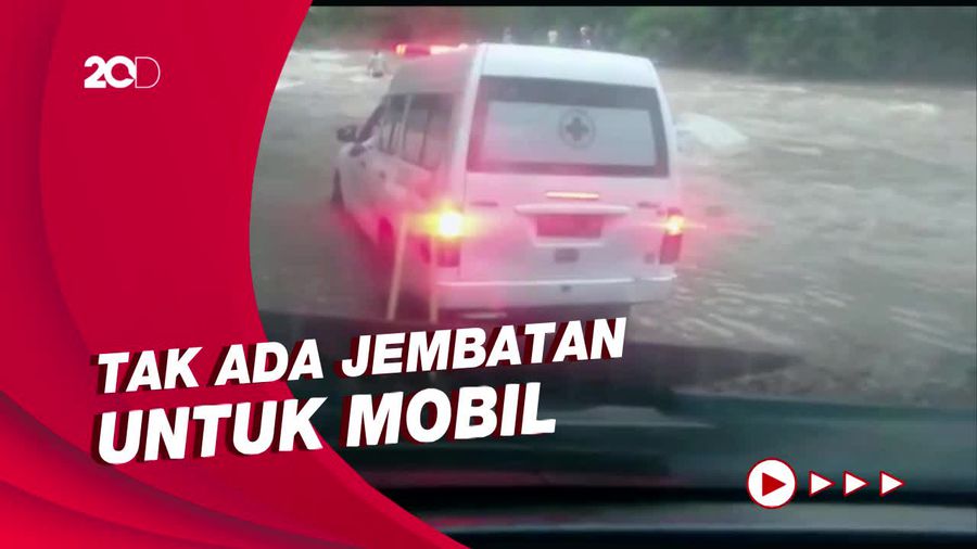 Heboh Video Ambulans Bawa Jenazah Terobos Kali Ndetufeo NTT