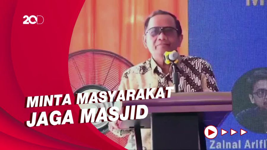 Mahfud Ajak Jaga Masjid Agar Tak Direbut Paham Radikalisme